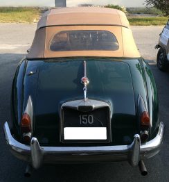 Rénovation capote Jaguar XK 150par RC Sellerie RC Sellerie