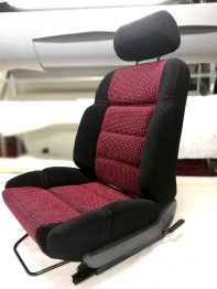 Rénovation siège tissu Peugeot 205 GTI Quartet par RC Sellerie RC Sellerie