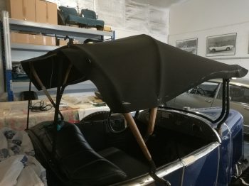 Création capote citroën 5hp par RC Sellerie RC Sellerie