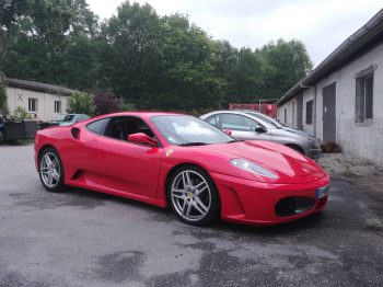 Ferrari F430 rénovation ciel de toit cuir par RC Sellerie RC Sellerie
