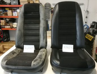 Nettoyage des sièges d'une Corvette par RC Sellerie après une inondation  RC Sellerie
