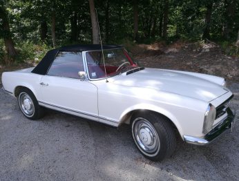 Remplacement capote Mercedes 230 SL Pagode par RC Sellerie RC Sellerie