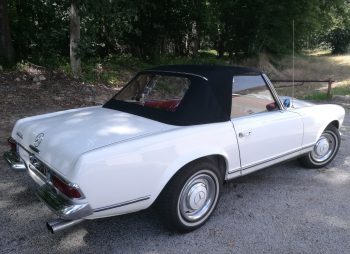 Remplacement capote Mercedes 230 SL Pagode par RC Sellerie RC Sellerie