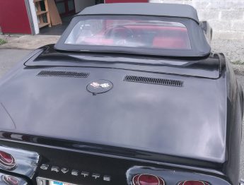 Remplacement capote vinyle Corvette cabriolet C3 par RC Sellerie RC Sellerie