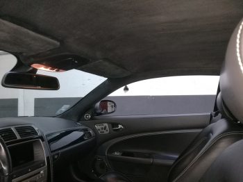Rénovation du ciel de toit Alcantara Jaguar XKR par RC Sellerie RC Sellerie