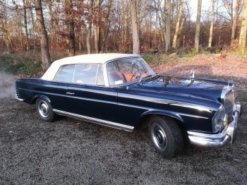 Mercedes W111 Cabriolet remplacement capote en alpaga par RC Sellerie RC Sellerie