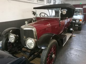 Rénovation capote Alpaga Torpedo X19 Panhard Levassor par RC Sellerie RC Sellerie