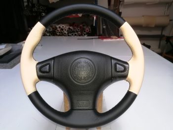 Rénovation volant cuir Austin Mini par RC Sellerie RC Sellerie