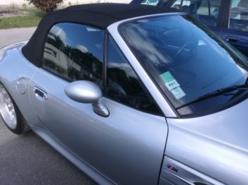 Remplacement de la capote et du ciel de toit de ce cabriolet Z3 M par RC Sellerie RC Sellerie