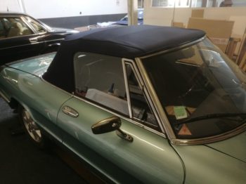 Remplacement capote Alpaga sur Alfa Spider 2000  par RC Sellerie RC Sellerie