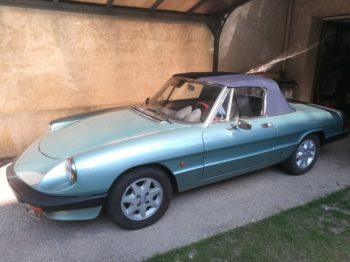 Remplacement capote Alpaga sur Alfa Spider 2000 par RC Sellerie RC Sellerie