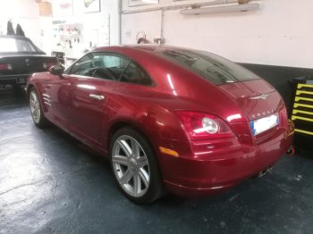 Remplacement du ciel de toit d'un Crossfire Chrysler pr RC Sellerie RC Sellerie