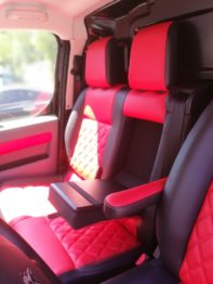 Réalisation d'une garniture avec losanges en simili par RC Sellerie RC Sellerie