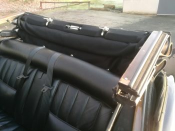 Nouveau ciel de toit noir en laine Corniche par RC Sellerie RC Sellerie
