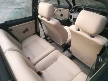 Réalisation sellerie 100% cuir Golf cabriolet Karmann - RC Sellerie RC Sellerie