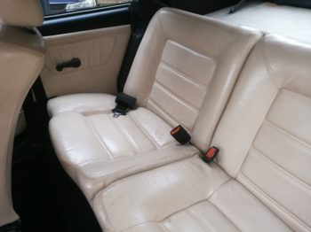 Situation de la banquette avant travaux sur Golf Cabriolet Karmann RC Sellerie