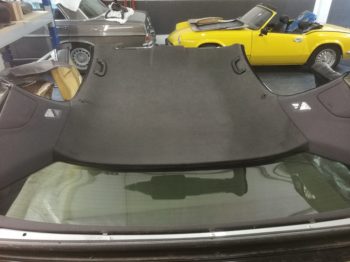 Changement du ciel de toit  en Alcantara sur Cabriolet E46 par RC Sellerie RC Sellerie