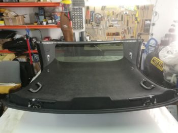 Changement du ciel de toit  en Alcantara sur Cabriolet E46 par RC Sellerie RC Sellerie