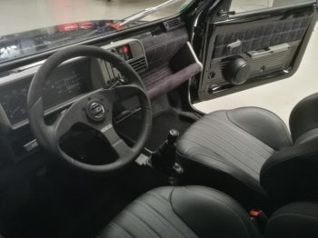 Planche de bord Fiat Panda gainée en alcantara par RC Sellerie RC Sellerie