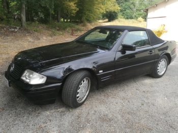 Remplacement d'une capote en alpaga sur 320 SL/R129 RC Sellerie