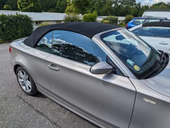 Remplacement de la capote en Alpaga d'un Cabriolet E88 par RC Sellerie RC Sellerie