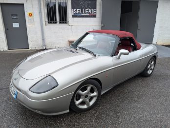 Remplacement de la capote en Alpaga sur un Cabriolet Fiat Barghetta par RC Sellerie RC Sellerie